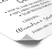 水彩花モミジバール ブライダルシャワー サイン (角)