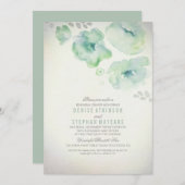 水彩花リハーサルディナー招待状 招待状 (正面/裏面)