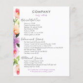 水彩花リース枠 チラシ (正面)