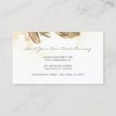 水彩花ヴィンテージエレガントマルーン 名刺 (裏面)