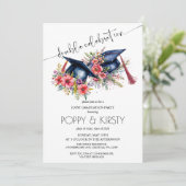 水彩花二重卒業パーティー 招待状 (スタンド正面)