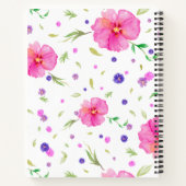 水彩花付きノートブックギフト先生 ノートブック (裏面)