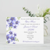 水彩花企業のパーティの招待状 招待状 (スタンド正面)