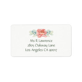 水彩花住所 シール