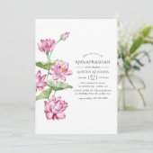 水彩花卉アナプラシャン初米式 招待状 (スタンド正面)
