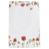 水彩花卉主题派对 ミディアムペーパーバッグ (正面)