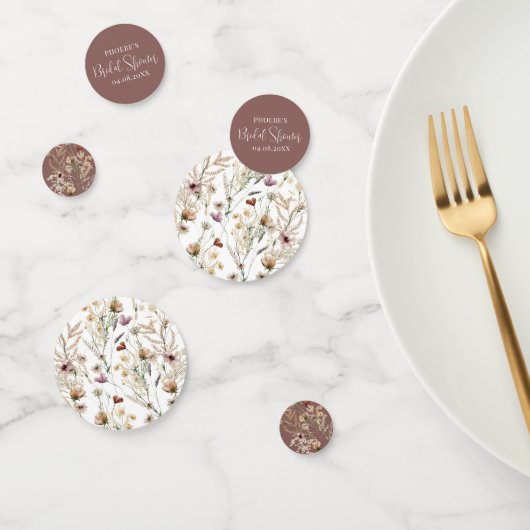 水彩花卉主题的婚前小聚会 コンフェッティ (グループ)