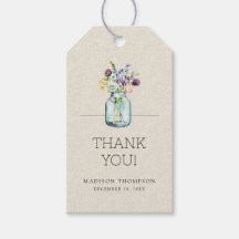 水彩花卉亚麻布波西米亚风格婚前派对邀请函