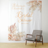 水彩花卉优雅的婚前小聚婚礼 タペストリー (インサイチュ)