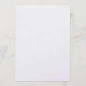 水彩花卉保存日 招待状 (裏面)