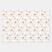 水彩花卉包裝紙 ラッピングペーパーシート (正面2)