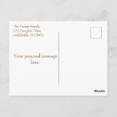 水彩花卉南瓜照片明信片 ポストカード (裏面)