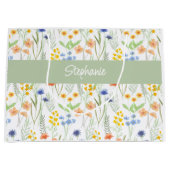 水彩花卉名称 ラージペーパーバッグ (正面)