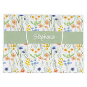 水彩花卉名称 ラージペーパーバッグ (裏面)