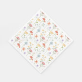 水彩花卉图案 スタンダードランチョンナプキン (角)
