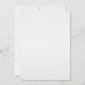 水彩花卉圣诞派对邀请函 招待状 (裏面)