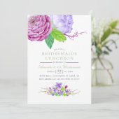 水彩花卉夏季婚礼 招待状 (スタンド正面)