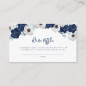 水彩花卉婚前小聚葡萄酒抽奖 エンクロージャーカード (正面)