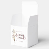 水彩花卉婚前派对方形 フェイバーボックス (オープン)