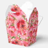 水彩花卉婚礼前夕外带包装 フェイバーボックス (オープン)