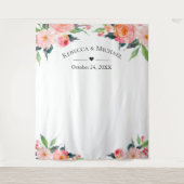 水彩花卉婚礼拍照背景 水彩花卉婚礼拍照背景
(1) 如果您需要进一步定制，请点击“进一步定制”链接， タペストリー (正面)