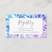 水彩花卉婚礼登记卡 エンクロージャーカード (正面)