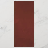 水彩花卉婚礼菜单 メニュー (裏面)