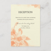 水彩花卉婚礼请柬 エンクロージャーカード (正面)