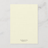 水彩花卉婚礼请柬 エンクロージャーカード (裏面)