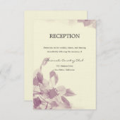 水彩花卉婚礼请柬 エンクロージャーカード (正面/裏面)