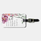 水彩花卉婚礼请柬 ラゲッジタグ (正面横)