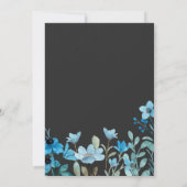 水彩花卉婚礼请柬 招待状 (裏面)