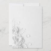 水彩花卉婚礼邀请函 招待状 (裏面)