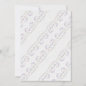 水彩花卉婴儿洗礼派对 招待状 (裏面)