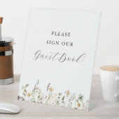 水彩花卉婴儿淋浴嘉宾留言板签名 台座サイン (インサイチュ)