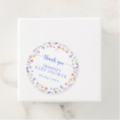 水彩花卉婴儿淋浴感谢  フェイバータグ (インサイチュ)