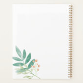 水彩花卉字母组合 プランナー手帳 (裏面)