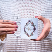 水彩花卉字母马克杯 マグカップ