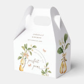 水彩花卉完美搭配梨子婚前派对 フェイバーボックス (裏面サイド)