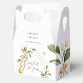 水彩花卉完美搭配梨子婚前派对 フェイバーボックス (オープン)