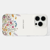 水彩花卉定制iPhone 16 Pro手机壳 Case-Mate iPhoneケース (裏面 (横))