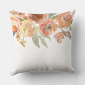 水彩花卉家族名 新婚夫婦 秋季藝術 クッション (裏面)