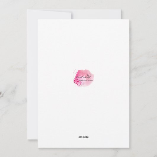 水彩花卉快乐母亲节贺卡 シーズンカード (裏面)