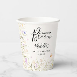 水彩花卉恋爱盛开 婚前庆祝会 紙コップ