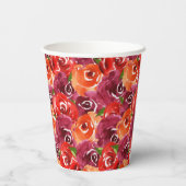 水彩花卉拼贴婚前小聚纸杯 紙コップ (裏面)