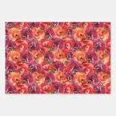 水彩花卉拼贴 ラッピングペーパーシート (正面2)