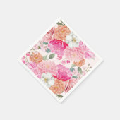 水彩花卉新娘绽放 婚前派对祝福会 スタンダードカクテルナプキン (角)