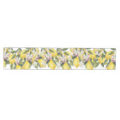 水彩花卉柠檬婚礼或单身派对 ミディアムテーブルランナー (横)