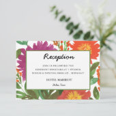 水彩花卉欢迎卡 招待状 (スタンド正面)