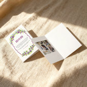 水彩花卉母亲节定义 カード